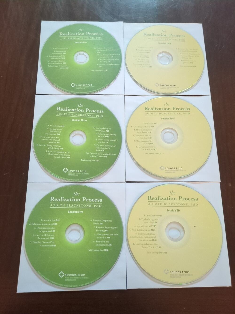 The Realization Process by Judith Blackstone (CD Audiobook, 6-Disc) discs only
